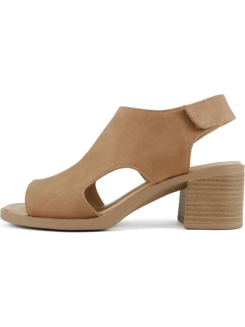 Chic Women’s Peep Toe Slingback Low Heel Sandals - Stylish Summer Footwear